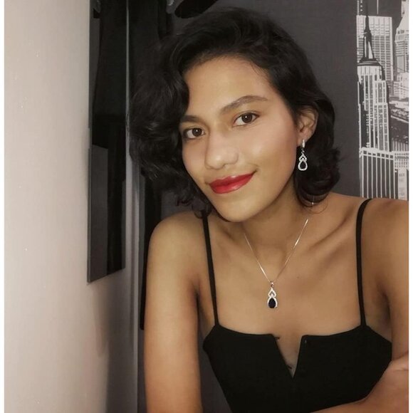 Women Jewelry Set White Gold Plated Necklace Ring Earrings Bracelet Gift - Picture 7 of 8